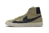 blazer mid nike homme sashiko brown embroidery